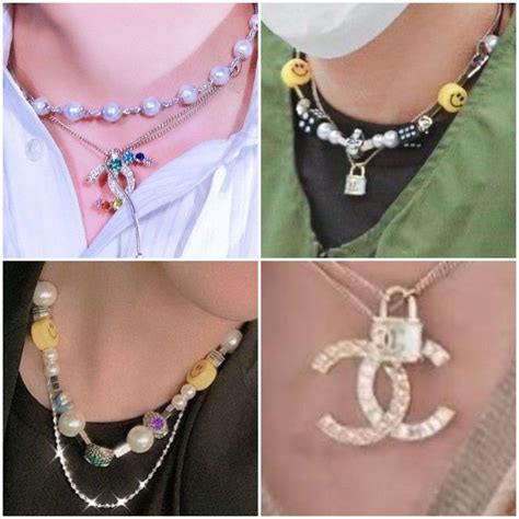 jhope chanel necklace|chanel pearl necklaces.